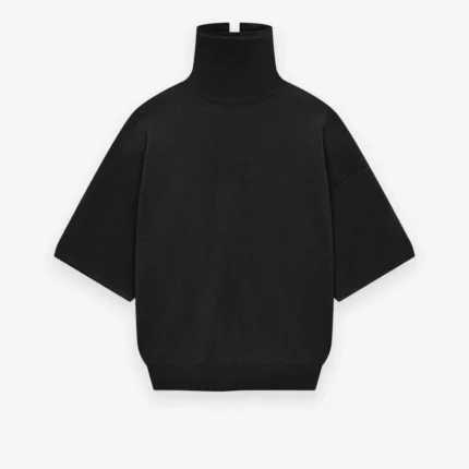 Merino Knit High Neck Tee