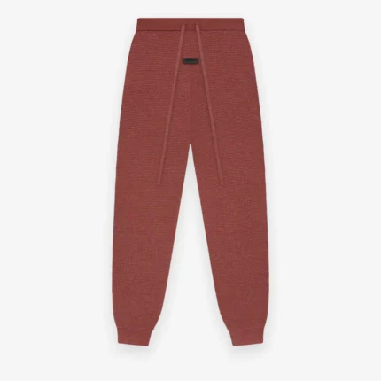 Womens Waffle Fitted Sweatpant