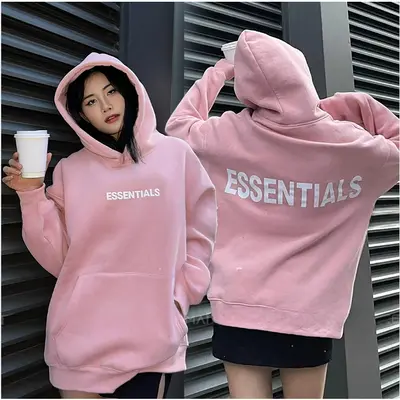 Pink Essental Hoodie